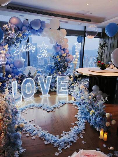 1 Lb/Pack Artificial Rose Petals, Approximately 5500 Pieces, For Proposal, Wedding, Valentine's Day, Romantic Decoration