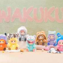Miniso Wakuku Plush Party Series Blind Box, Costume Style And Texture, Contains Vinyl And Short Fur Materials, Comes With Decorative Accessories, Perfect For Desktop Decoration And Doll Collection (1 Random Piece Shipped) - Multicolor - View 9