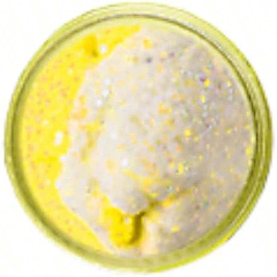 Berkley Anzuelo para Trucha, Escarcha Natural(Powerbait Glitter Turbo Masa Blanco (White Chartreuse)) - Multicolor - Ver 1