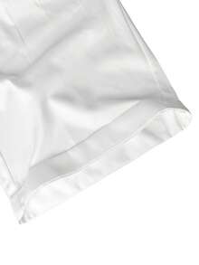 男士休闲轻便短裤，夏季男士泳裤，简约褶皱商务短裤 - 白色 - 查看 9