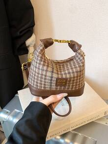 Festival Celebration New Mini Handbag, Contrast Color Small Wristlet Bag, Children's Fashion Crossbody Bag, Lipstick Pouch Fabric, Teenager Party Clutch - Contrasting Color Mortise Lock - View 11