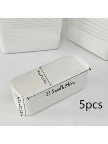 3pcs Multi-Purpose Storage Box Set - Suitable For Storing Cosmetics, Snacks, Etc. - Plastic Material, Can Be Used In Kitchen, Bathroom And Dorm - Multicolor - View 11