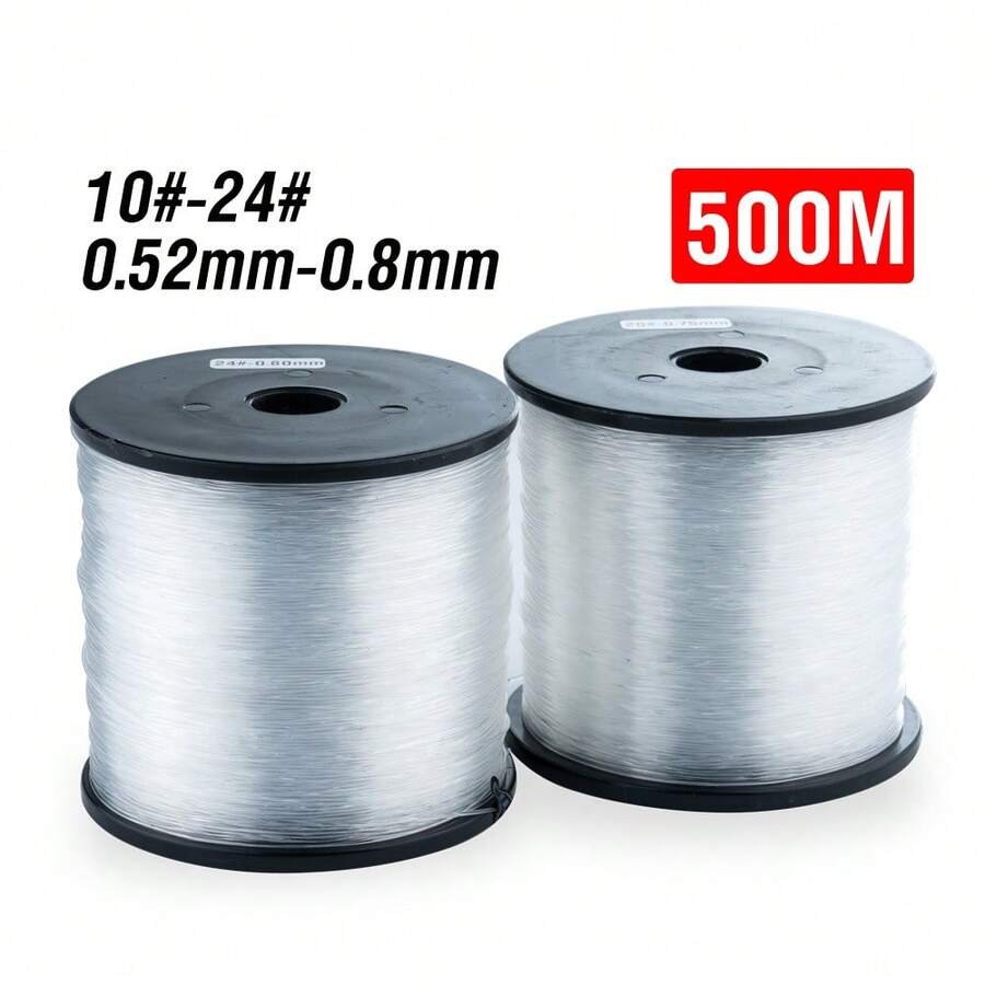500M Nylon Fishing Line Long Casting Fishing Wire Heavy Duty Strong Clear Monofilament Line (35-90LB)