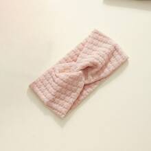 3 pièces Bandeaux doux en tricot gaufré pour bébés filles nouveau-nés, accessoires capillaires bébé dans des couleurs neutres essentielles pour la tenue quotidienne des nouveau-nés - Multicolore - Voir 10