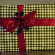 1卷超长巨型包装纸 - 绿白格子或粉白格子，圣诞节和情人节礼物包装，防撕裂，厚实耐用 - 适用于礼品、贺卡 - 优雅简约设计，节日贺卡装饰，简约包装，结实涂层纸包装，情人节装饰，情人节礼物包装 - 綠色 - 查看 12