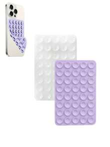 1pc Dual-Sided Silicone Suction Cup Phone Holder, Compatible With Iphone And Android, Adjustable Angle And Compact Design, Ideal For Makeup, Dance, Fitness, Yoga, Shower, Watching Shows, Perfect For Videos And Selfies, Great Gift For Friends And Birthday - Multicolor - View 39