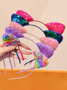 2条蝴蝶造型水钻发箍，蝴蝶造型，镶嵌闪亮水钻，金棕色+银白色双色水钻组合——适合女孩和女士佩戴，无论是主题派对、动漫展还是日常装扮，都能瞬间增添俏皮可爱的气息，让你成为众人瞩目的焦点。发箍/发圈 - 彩色 - 查看 3