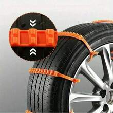 10/20/40pcs/Set Car Tire Anti-Slip Chains, Winter Snow Tire Anti-Skid Belts, Automotive Outdoor Snow Tire Anti-Slip Chains, Emergency Accessories - Orange - View 4