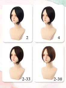 10英寸合成刘海假发，适合女性，可遮盖白发、稀疏头发和厚刘海