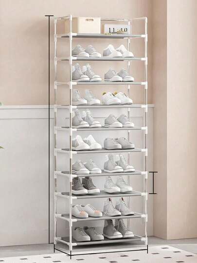 2-10 Tier Shoe Rack, Easy-Assemble Home Shoes Storage Organizer