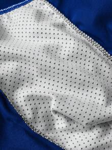 Valentine's Day Men's Letter & Heart Print Briefs, Elastic Comfortable Holiday Underwear - Blue - View 6