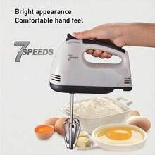 133型电动搅拌机，7速手持搅拌机，电动搅拌机，家用电器搅拌机，电动食品搅拌机，厨房碗辅助搅拌机 - 查看 7