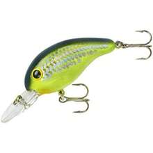 Series 200 Crankbait Bass Fishing Lures, Dives to 8-Feet Deep, 2 Inches, 1/4 Ounce(Chartreuse Fleck) - Multicolor - Ver 2