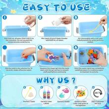 Adult Magic Hydrogel Art Kit – 12 Colors Of Hydrogel + Molds + Storage Box + Tools – Creative 3D Painting And Craft Kit - Baby Blue - View 8