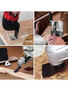 10Pcs Universal Saw Blade Oscillating Saw Blades Fast Fit Mixed Blades Oscillating Saw Blade Kit Multitool Blades For Metal, Wood, Plastic, MDF & More - Multicolor - View 10