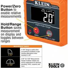 Klein Tools 935DAG Digital Electronic Level And Angle Gauge Measures 0 - 90 And 0 - 180 Degree Ranges Measures And Sets Angles - 多 - 查看 3