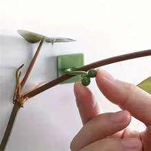 30pcs/20pcs/10pcs Green Tree Climbing Wall Tools, Self-Adhesive Green Tree Fixing Vine Clips, Climbing Hooks, Green Buckles, Invisible Green Plant Fixing Devices - Green - View 5