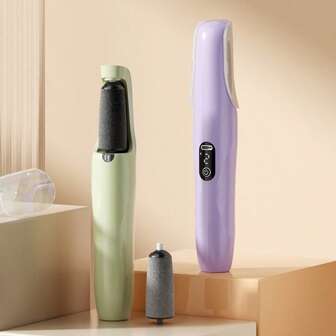 1pc Rechargeable 300mAh Electric Foot Grinder Rubbing Pedicure Callus Remover For Foot Rechargeable Foot Beauty Electric Foot Grinder Foot Beauty Tools Foot Beauty Device