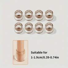 8个带毛毡包裹的椅子腿地板保护垫，适用于硬木地板，可作为椅子腿套、家具垫，无噪音、不刮伤地板。 - 彩色 - 查看 9