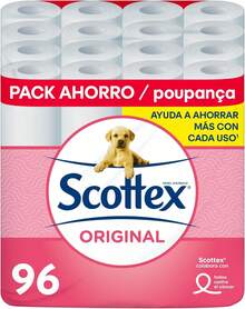 ✅ Entrega 24/72 Scottex Papel Higiénico Original 96 rollos, 6 packs de 16 rollos - Scottex 96 Rollos - Ver 7