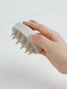 1pc Silicone Shampoo Brush Head, Scalp Massage Comb, Shower Brush, Salon Hair Styling Tool,Hair Brush,Hairbrush,Travel Essential,Back To School,Hair Tools,Valentines Day,Bathroom Accessories