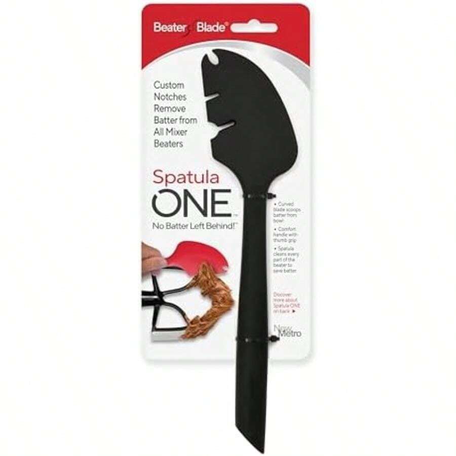 Espátula de silicona ONE mezclador raspador y espátula, rojo(11 pulgadas Negro -) - Multicolor - Ver 1
