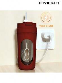 FIYIBAN 1pc Portable Electric Coffee Cup, Supports USB Charging, 7000 RPM, High-Quality Material, Suitable For Hot & Cold, Can Stir Coffee Powder, Soy Milk, Oatmeal Etc., Portable & Easy To Use, Ideal For Outdoor Use, Also A Great Gift - Multicolor - View 9