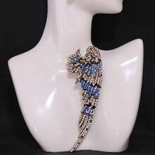 Fashionable Rhinestone Wing Brooch - Right - View 12