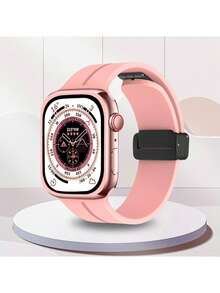 1条 St.Siabe 时尚磁性硅胶表带，柔软舒适，适用于 38mm 40mm 41mm 45mm 44mm 42mm 49mm 的 Bring Smartwatch SE/8/7/6/5/4/3/2/1 - 黃色 - 查看 11