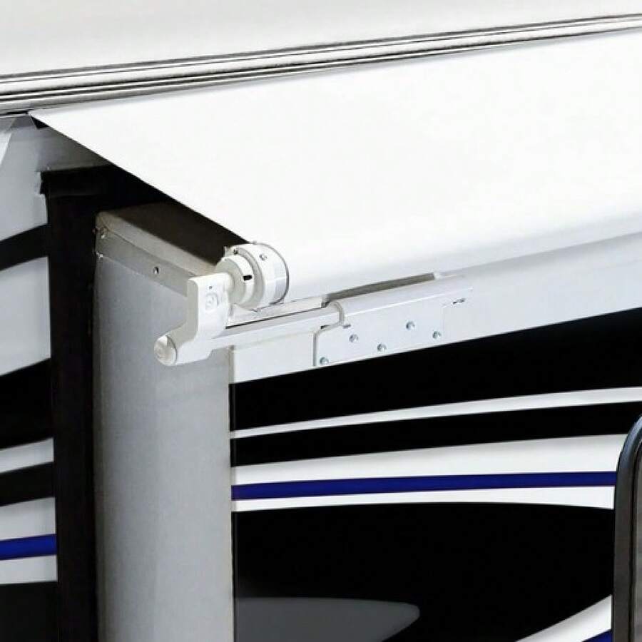 RecPro RV Slide Out Awning Topper Slideout Fabric Only 200 White Length - 1 - View 1