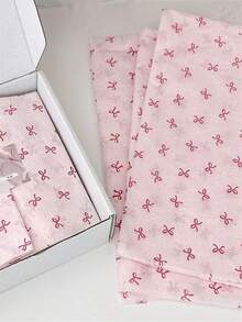 10/30/50/100 قطعة ورق هدايا وردي رومانسي بتصميم فراشة مناسب لهدايا المناسبات والأعياد والأعراس وتزيين الباقات والتغليف