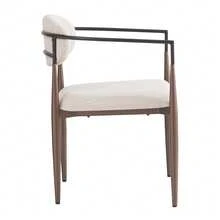 Quality Linens (4), Dining Chairs, Makeup Chairs, Lightweight, Modern Minimalist Luxury, Ergonomic, Adjustable Feet - Beige - View 6