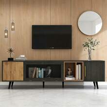 Television Stands & Entertainment Centers - Grey + MDF + 90 Inches Or Larger-1 - View 1