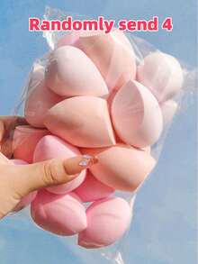 Large Size Dry & Wet Dual-Use Makeup Sponge Puff, Random Styles, Suitable For Makeup Application And Concealing, Convenient To Carry, Great For Christmas Gifts To Friends - Multicolor - View 11