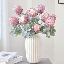 人造帝王花热带花束，丝绸帝王花花束，适用于婚礼餐桌中心装饰，春季 - 彩色 - 查看 4