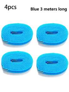 1pc 3m, 5m,10m Pink, Green, Blue Drying Clothes With Clothesline, Bedding With Clothesline, No Need For Punching Holes, Home Outdoor Windproof And Anti Slip Drying Clothes With Clothesline, Thick Bedding, Hanging Clothes, Balcony - Multicolor - View 25