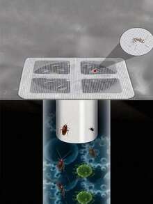 50pcs Bathroom Bathtub Hair Catcher - Easy To Use, Drain Filter, Disposable Sink Cover, Suitable For Bathroom, Sink And Laundry Room, Easy To Stick