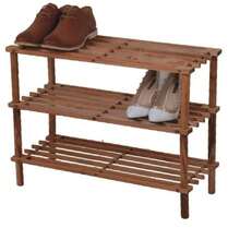 Nakloe - Zapateros - 2, 3 y 4 escalones - Zapateros para guardar zapatos - Zapatero entrada recibidor - Zapatero para guardar zapatos - Organizador de zapatos - Color caoba - Ver 8