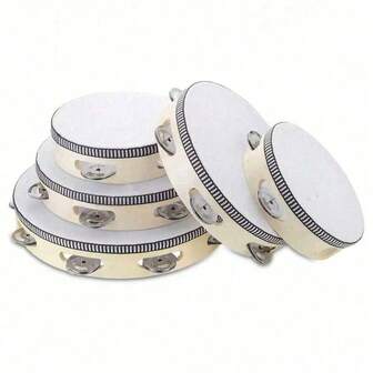 4/6/8/10英寸手铃乐器，适用于KTV、教堂和派对等场合。