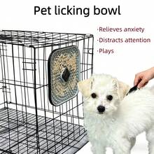 Dog Licking Mat, Dog Cage Licking Mat, Slow Feeder Mat, Can Be Placed On The Ground Or Hung Inside The Cage, Dog Cage Training Tool, Peanut Butter Dog Bed Pet Licking Mat, Relieve Dog Boredom And Anxiety Licking Mat.