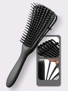 Detangling Brush For Black Natural Hair, Detangler Brush For Curly Hair Afro 3/4abc Texture, Faster N Easier Detangle Wet Or Dry Hair With No Pain Hair Brush Comb - Multicolor - View 16