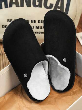 Moderiktiga herrtofflor, slitstarka vardagssandaler, varma för vintern, året runt, inomhus-/utomhuskörningsskor