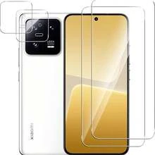 适用于小米 Redmi Note 14 4G/5G 的 4 片装钢化玻璃屏幕保护膜和摄像头镜头保护膜，防刮擦、防震，也适用于 Redmi 14C/13C - 無色 - 查看 5