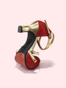 Women's Dance Shoes With Rubber Soles, Suitable For Indoor And Outdoor Dancing Such As Latin, Tango, Waltz And Salsa - Red - View 5