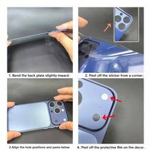 Compatible With IPhone 13 Pro/14 Pro/15 Pro/16 Pro/13 Pro Max/14 Pro Max/15 Pro/6 Pro Max Back Cover, A Sticker That Can Turn Your Phone Into An Compatible With IPhone 17 Pro/17 Pro Max, Instantly Own A New Phone, The Aluminum Alloy Frame A Fixed Structural Support, Ultra-Carbon Crystal Glass Enhances Crack Resistance,