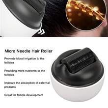 G4 Micro Needle Roller 1200 Needles Stainless Steel 0.5MM Needle Roller for Scalp Care - Blanco - Ver 4