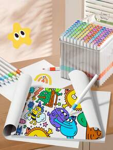 24/36/48 Colors Acrylic Paint Markers Set, Professional Drawing Soft Tip Pens And Markers, Acrylic Paint Pens, Suitable For Wood, Stone, Canvas, Glass, Fabric, Eggs, Rocks Painting And DIY Crafts, Back To School, Christmas Gift - Multicolor - View 3