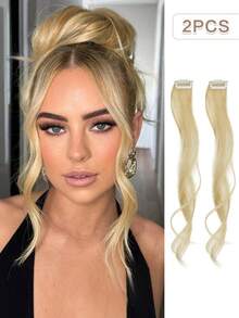 nimoki 2PCS Synthetic Curly Clip-In Bangs For Women - 12Inch Long Front Two Side Fringe Hair Extension Wig - Multicolor - View 22