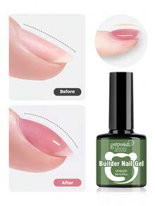 Gel Kuku Transparan untuk Penguat Kuku, Gel Ekstensi Kuku, Lapisan Dasar Gel dalam Botol, Gel Ekstensi Kuku UV LED yang Dapat Dilepas - Clear - View 15