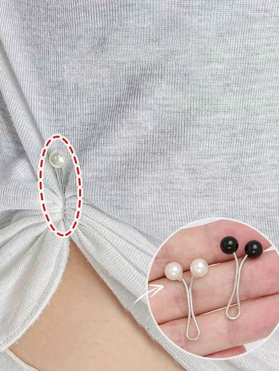 12/6/4/2/1件/套 简易可调节裤腿及衣边装饰扣夹 - 彩色 - 查看 1